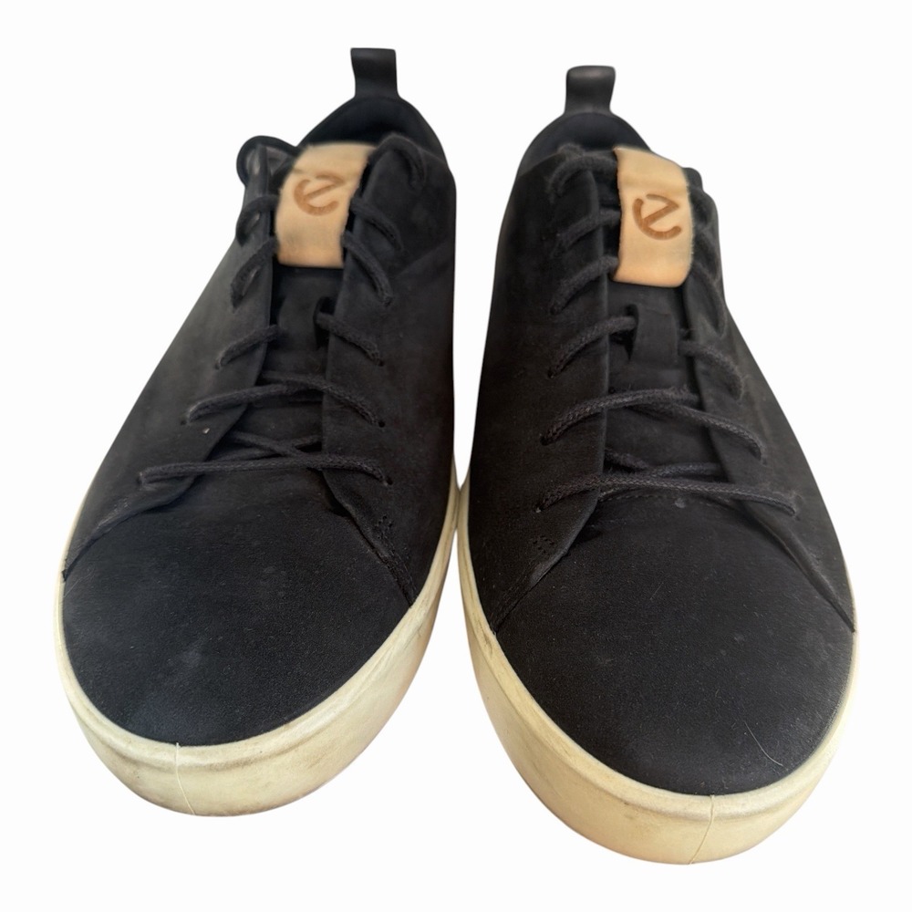 ECCO Soft 8 LX Men's Black Suede Leather Casual Comfort Sneaker Shoes Size 42 - Picture 6 of 11